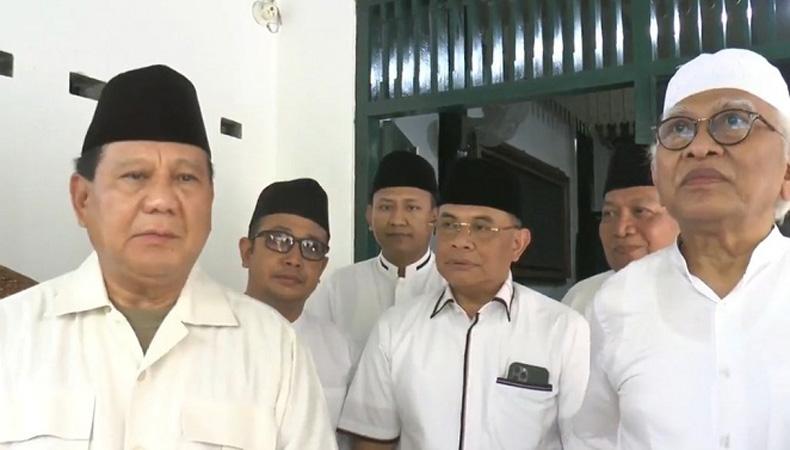 Prabowo Sowan ke Gus Mus: Beliau Ingatkan Kita untuk Selalu Mementingkan Negara dan Rakyat