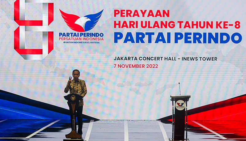 Foto Presiden Jokowi Hadiri Perayaan HUT ke-8 Partai Perindo - Bagian 1