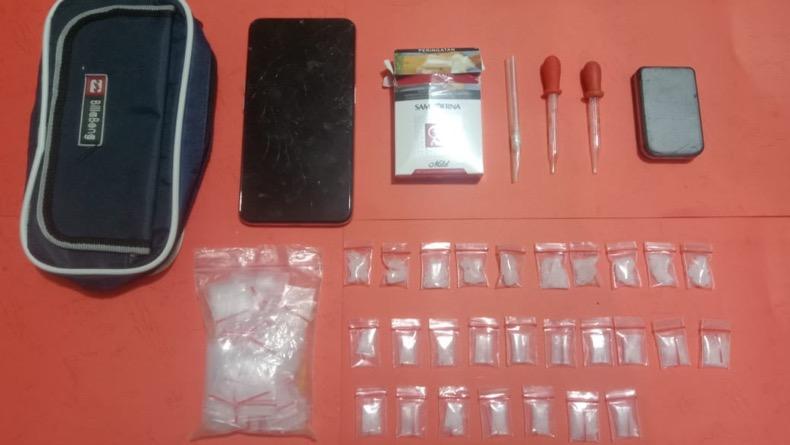Polisi Tangkap Pengedar Puluhan Paket Sabu di Bangka Tengah