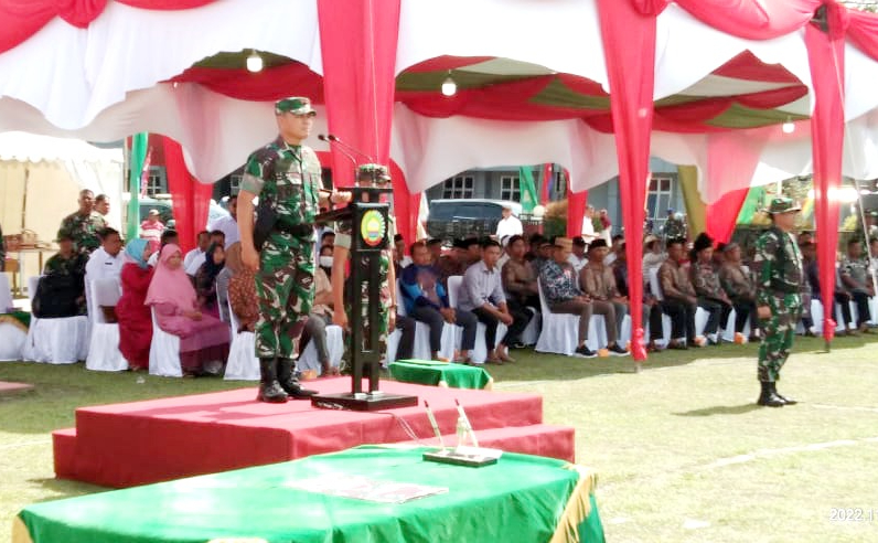 Brigjen TNI Perlindungan Hutagalung Pimpin Upacara Penutupan TNI Manunggal Membangun Desa