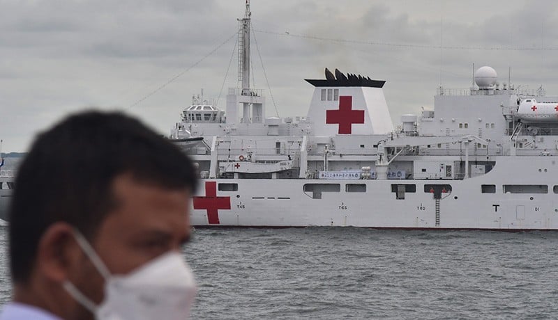 Kapal Rumah Sakit China Merapat ke Teluk Jakarta - Bagian 2