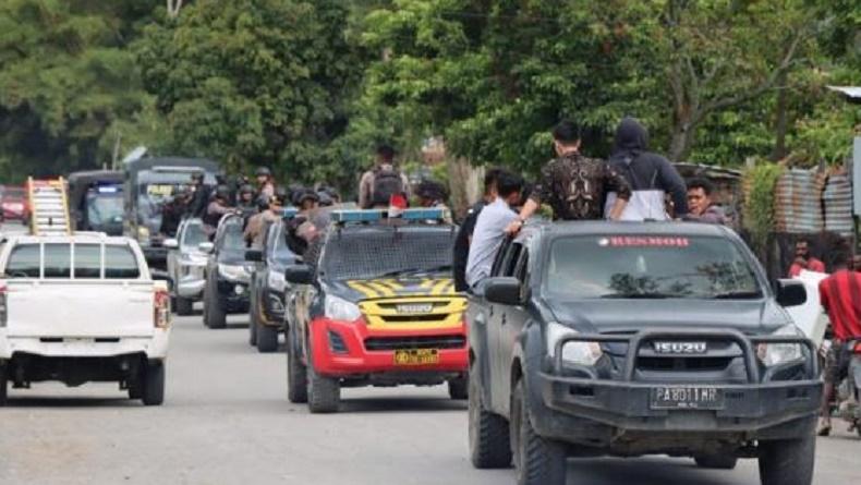 Pelantikan 3 DOB Papua, Polisi Patroli Show of Force Antisipasi Gangguan Kamtibmas