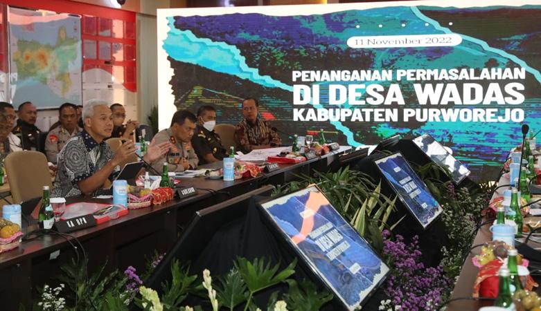 Ganjar, Kapolda Jateng dan Komisi III DPR Bahas Penanganan Wadas, Ini Hasilnya