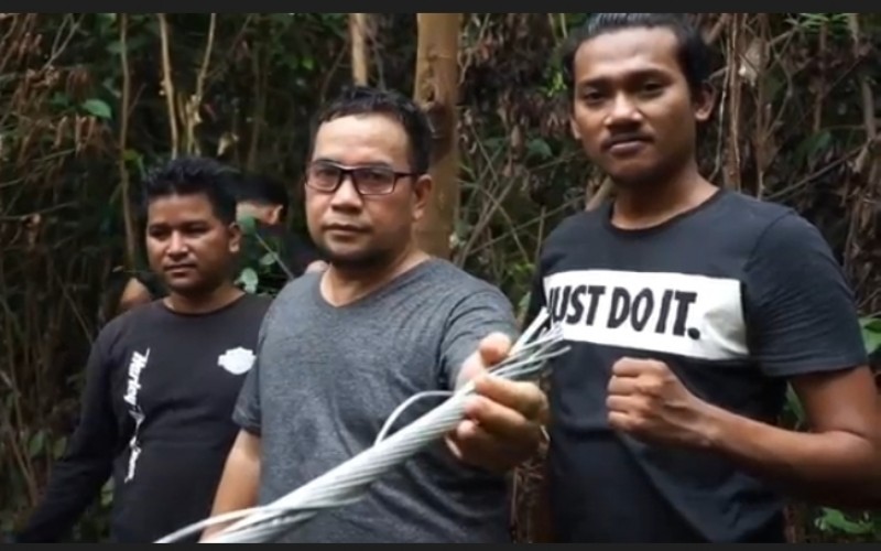 Polisi Sergap Pencurian Kabel SUTET yang Libatkan Anak di Bawah Umur