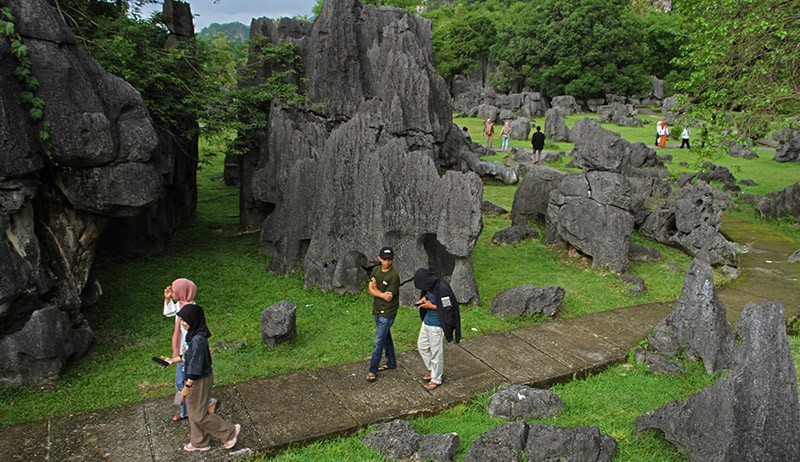 Lukisan Telapak Tangan dan Babi Rusa di Arean Taman Prasejarah Leang-Leang - Bagian 2