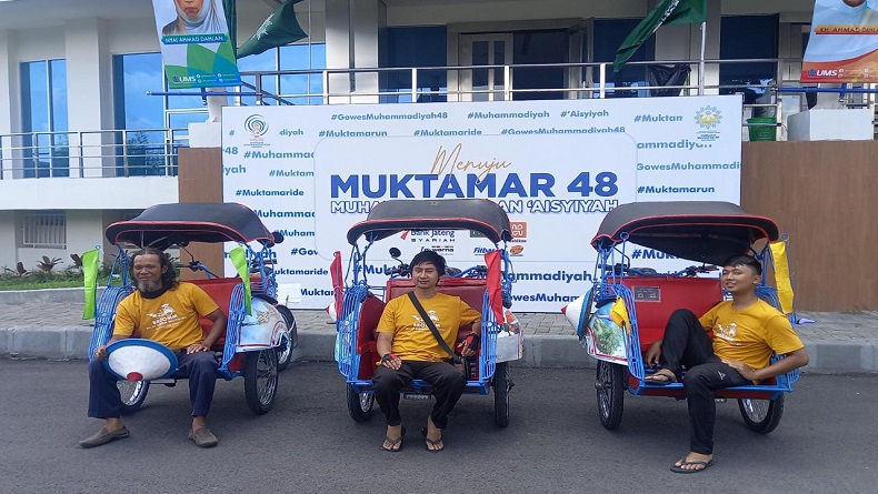 Dukung Muktamar Muhammadiyah di Solo, Komunitas Jogja Lebih Baik Pinjamkan Becak Listrik