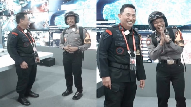 Kapolri Jenderal Listyo Sigit Tertawa Ngakak gegara Pak Bhabin Sebut Fungsi Lain Drone