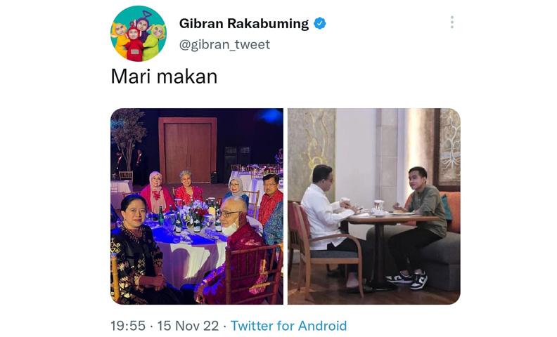  Viral Gibran Unggah Foto Momen Semeja dengan Anies dan Foto SBY-Megawati