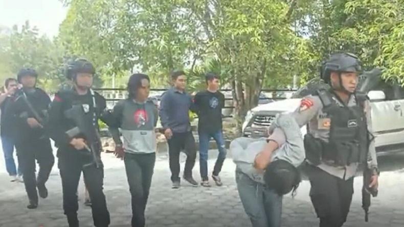 Geger Penusukan di Wisma Kemala Bhayangkari Polda Kalteng, 1 Luka 4 Orang Ditangkap