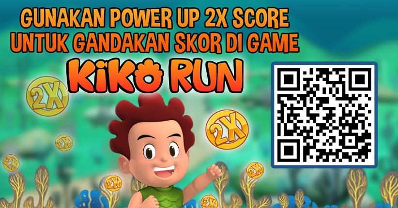 Gunakan Power Up 2X Coin untuk Gandakan Skor di Game Kiko Run!