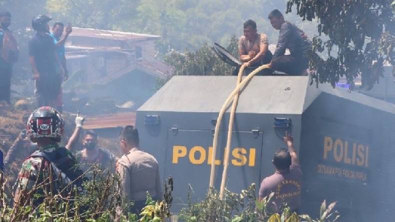6 Rumah di Perumahan Polda Papua Ludes Terbakar, Diduga akibat Korsleting Listrik