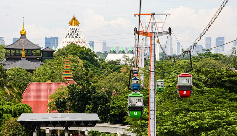 Melihat Keindahan TMII dari Kereta Gantung - Bagian 3