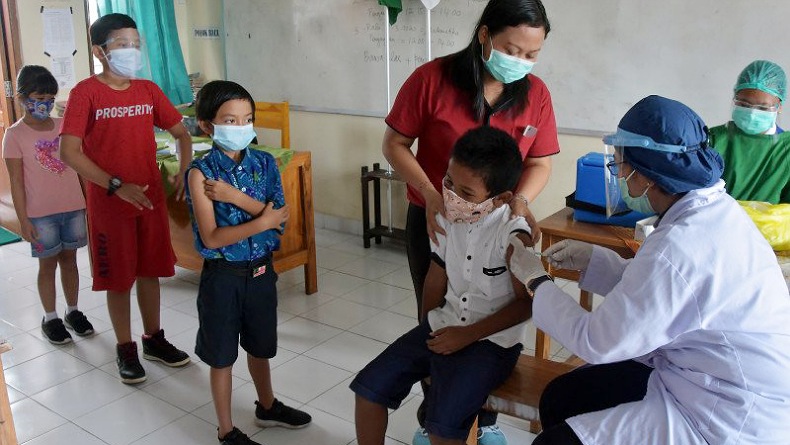 Lebih 16.000 Anak di Sulut Sudah Divaksinasi Covid-19 Dosis 1, Sasaran 21.782 Orang