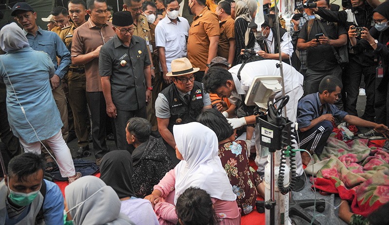 Gubernur Ridwan Kamil Cek Kondisi Korban Gempa Cianjur - Bagian 2