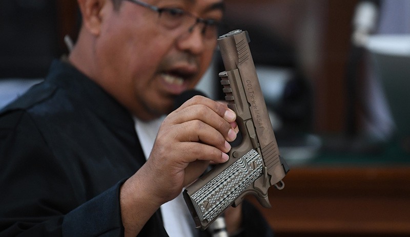 Ini Barbuk Senjata Api di Sidang Pembunuhan Brigadir J, Ada Steyr AUG dan HS - Bagian 2