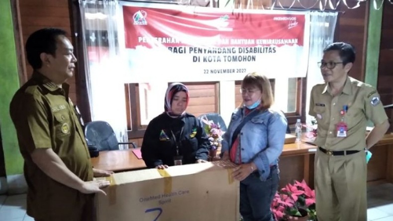 Kemensos Bantu Pengembangan Usaha Penyandang Disabilitas di Tomohon