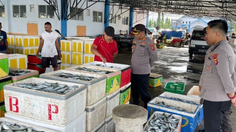 Polres Gorontalo Utara Tingkatkan Pengamanan Tempat Pelelangan Ikan Kwandang