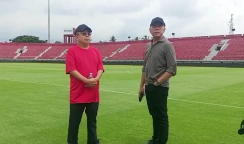 Iwan Bule Cek Stadion Kapten I Wayan Dipta untuk TC Timnas Indonesia
