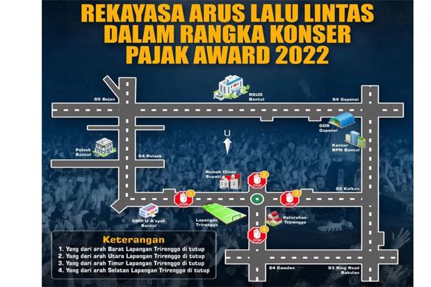 Perhatian! Polres Bantul akan Rekayasa Jalan saat Acara Pajak Award Jumat Besok