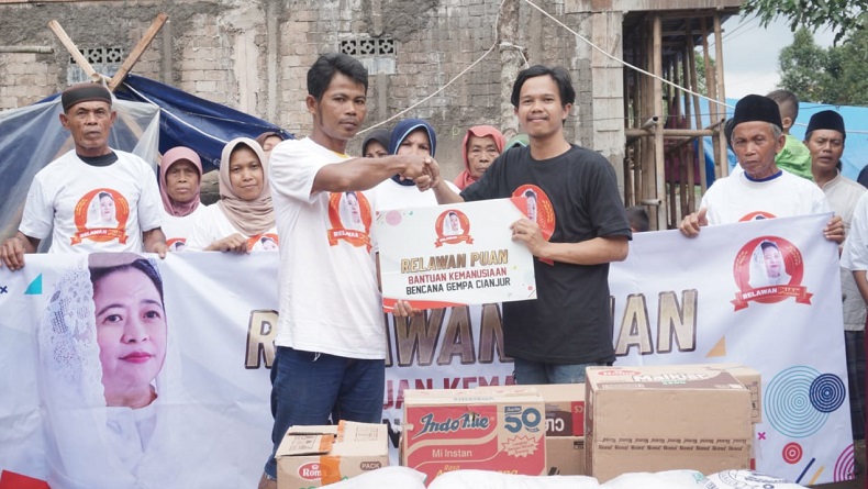 Pascagempa Cianjur, Relawan Puan Suplai Bantuan Makanan Pokok hingga Keperluan Bayi