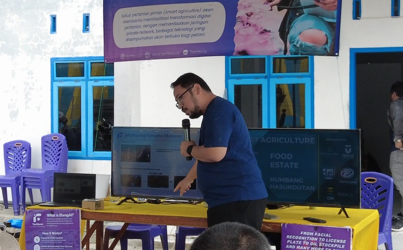 Techbros Pamerkan Teknologi Pertanian ke Petani di Food Estate Humbang Hasundutan