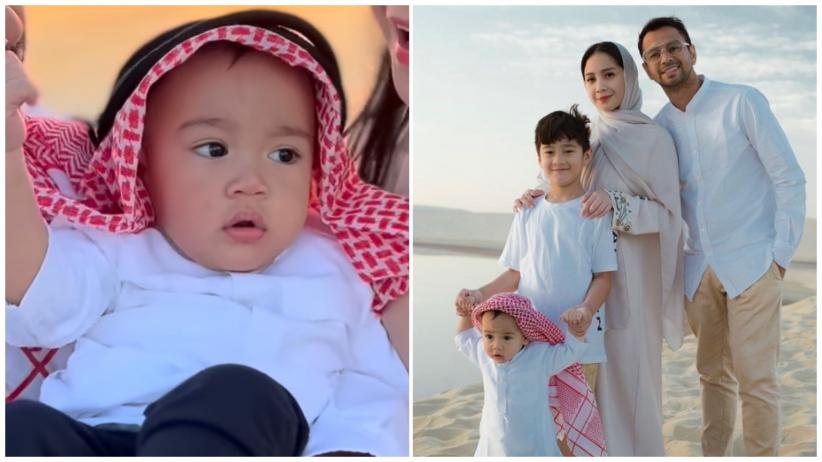 Mewah! Rayyanza Rayakan Ulang Tahun Pertama di Qatar, Netizen: Super Gemas