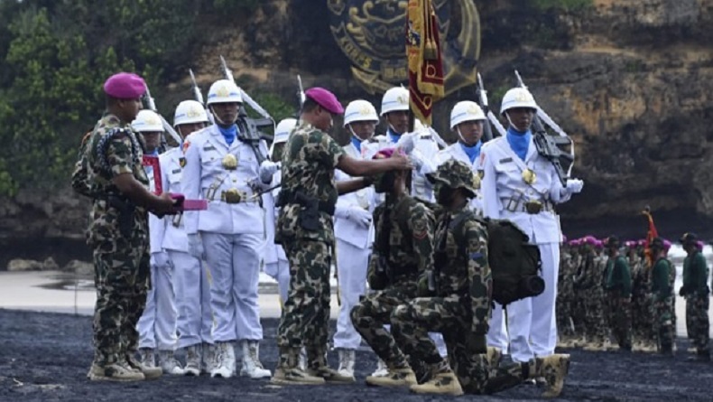 Sandang Baret Ungu, 499 Prajurit Korps Marinir Siap Diproyeksikan ke Seluruh Indonesia