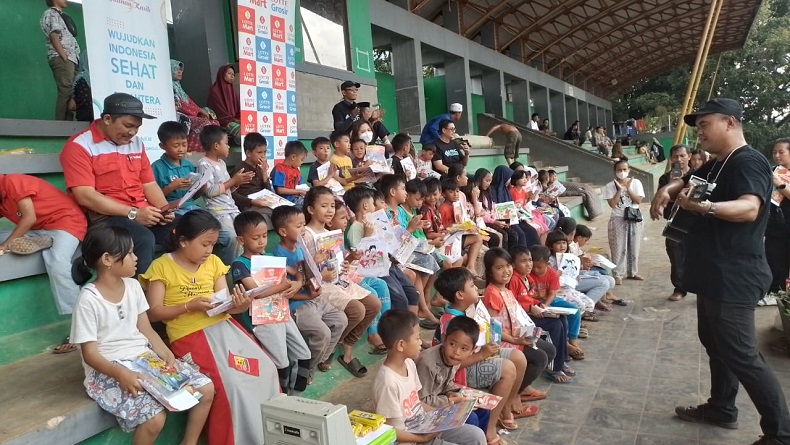 Puluhan Anak Korban Gempa Cianjur Ikut Trauma Healing MNC Peduli dan Lotte Mart