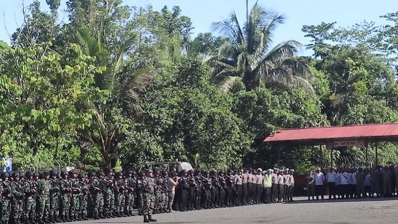 700 Pasukan Gabungan Siaga Pengamanan selama Kunjungan Wapres di Papua