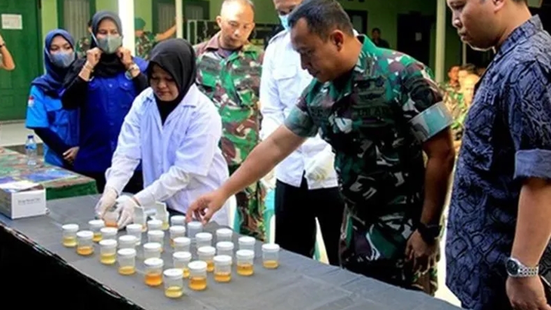 Prajurit TNI di Kodim Banda Aceh Dites Urine, Ini Hasilnya