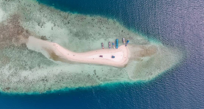 Indahnya Pulau Gosong di Kepulauan Seribu, Muncul saat Air Laut Surut