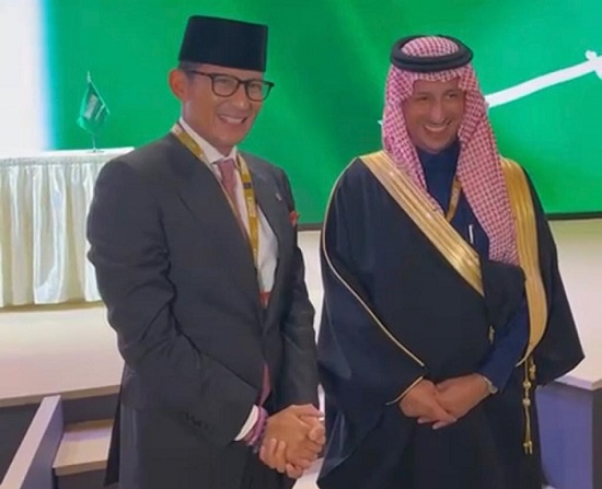 Sandiaga Uno Bertemu Menteri Pariwisata Arab Saudi, Bahas Pemulihan Parekraf Global  