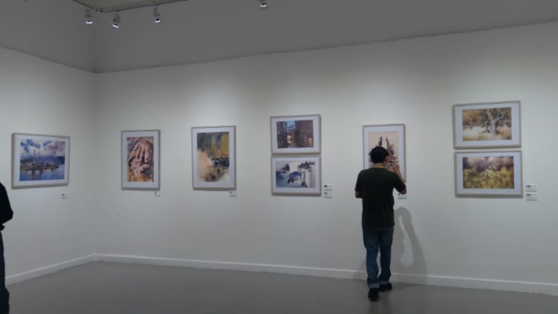 Ratusan Lukisan Cat Air Dipamerkan di Galeri Nasional Indonesia