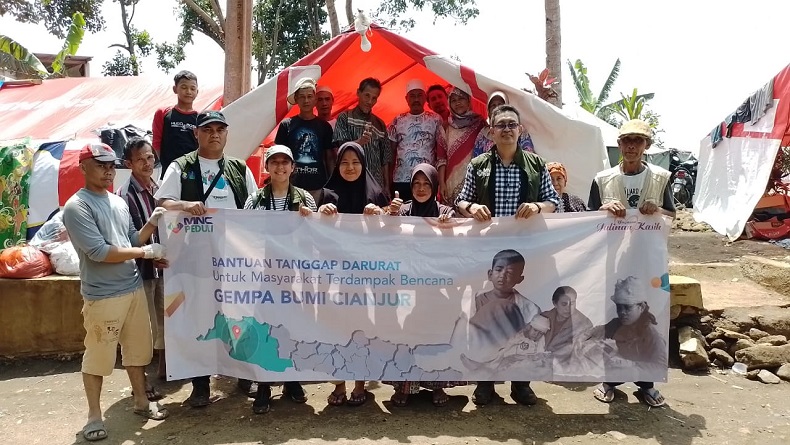 MNC Peduli Warga Korban Gempa di Rawa Cina Cianjur, Ketua RT: Doakan Kami Tabah