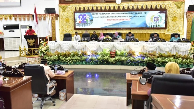 HUT Ke-22 Provinsi Gorontalo, Pj Gubernur Beberkan Keberhasilan Daerah di Paripurna DPRD