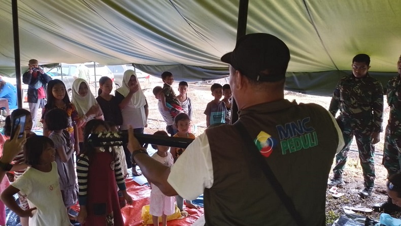 Anak-Anak Terdampak Gempa Cianjur Senyum dan Bernyanyi di Trauma Healing MNC Peduli
