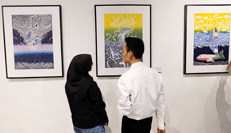 Pameran Seni Kaligrafi Teknik Grafis Cetak Tinggi - Bagian 1
