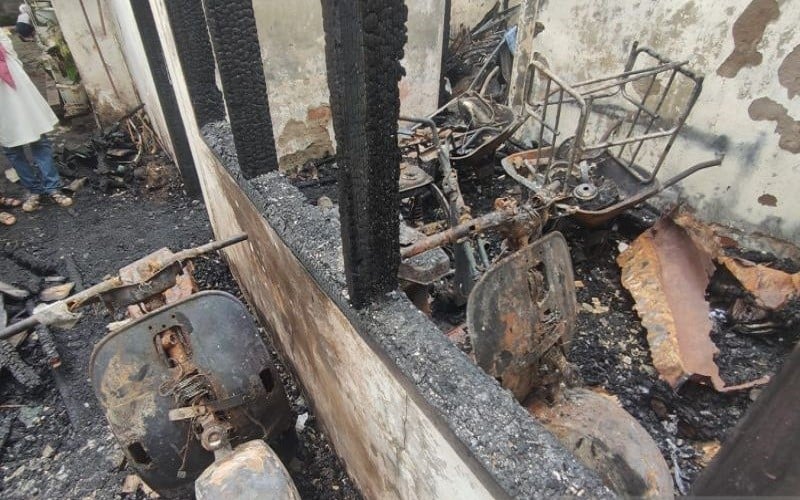 Kebakaran di Permukiman Padat Palembang, Satu Rumah dan Isinya Hangus Terbakar