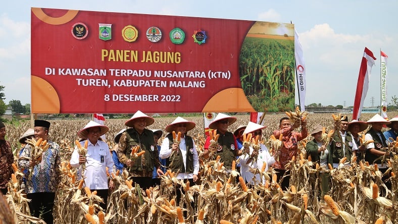 Upaya Deradikalisasi, BNPT Ajak Eks Napi Teroris Panen Jagung Di Malang