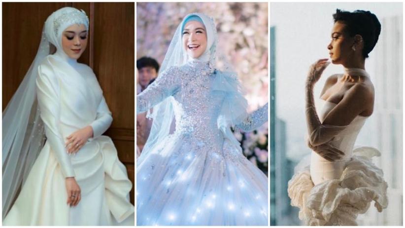 Deretan Artis dengan Gaun Pernikahan Paling Mewah, Nomor 5 Harganya Capai Rp50 Miliar
