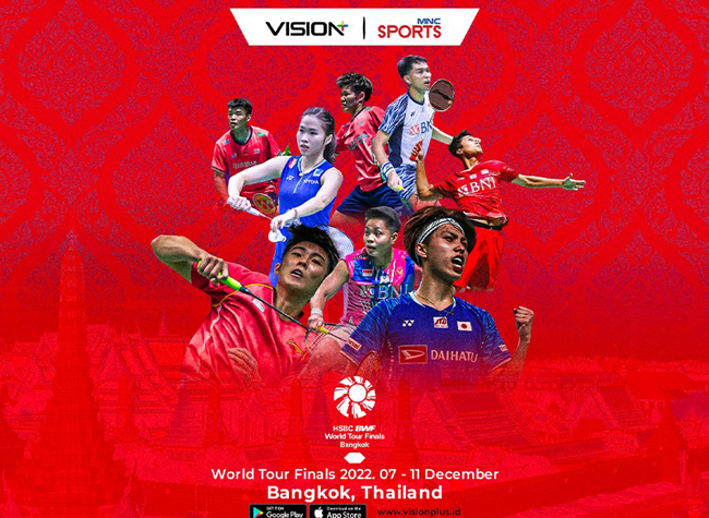 Kejuaraan Bulu Tangkis Penutup Tahun Ini, Saksikan BWF World Tour Finals 2022 di Vision+