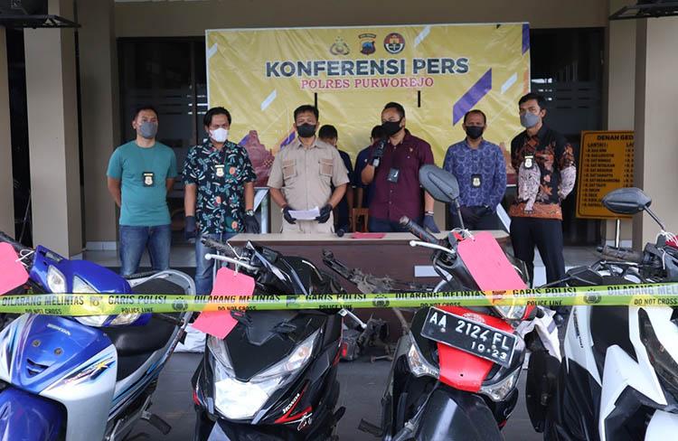 5 Kali Curi Motor, 4 Komplotan Pemuda Purworejo Ditangkap Polisi