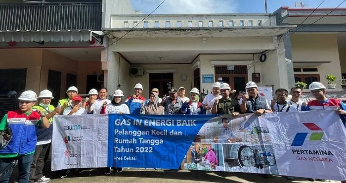 PGN Salurkan Gas Bumi Perdana untuk 9.200 Rumah di Bekasi