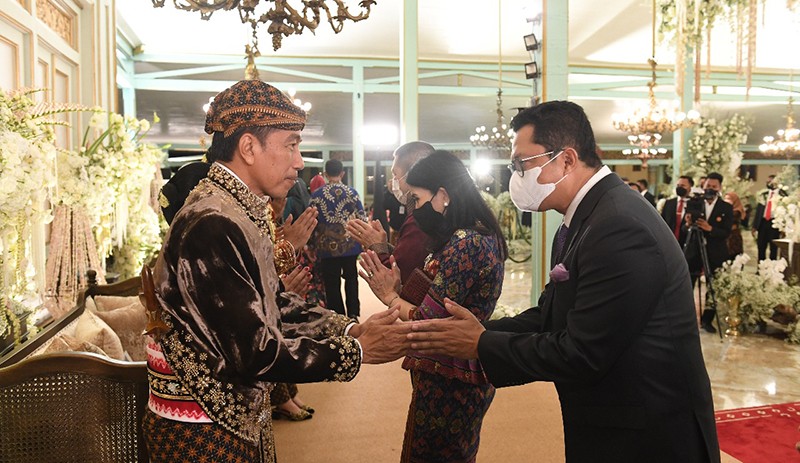 Hary Tanoesoedibjo Hadiri Resepsi Pernikahan Kaesang dan Erina - Bagian 5