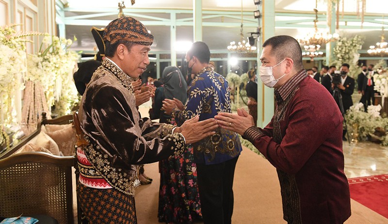 Hary Tanoesoedibjo Hadiri Resepsi Pernikahan Kaesang dan Erina - Bagian 1