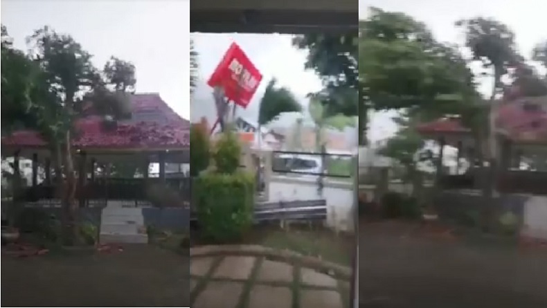  Ngeri, Angin Puting Beliung Sapu Lombok Barat, Genting Rumah Beterbangan