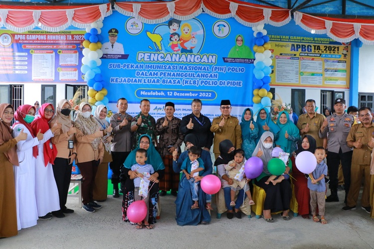 Pemkab Aceh Barat Laksanakan Pekan Imunisasi Polio
