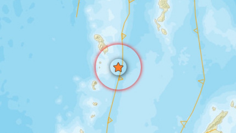 Gempa Magnitudo 3,9 Guncang Kepulauan Sitaro 