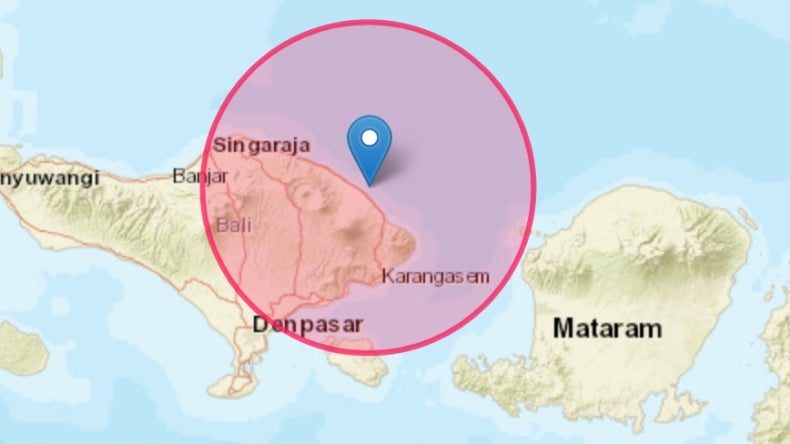 Gempa Terkini Magnitudo 4,5 Kembali Guncang Karangasem Bali