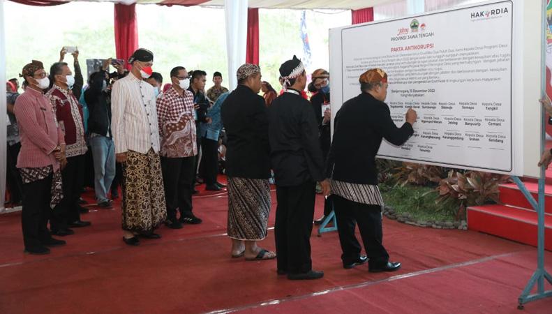 title Pertama di Indonesia, Jateng Luncurkan 29 Desa Antikorupsi Pertama di Indonesia, Jateng Luncurkan 29 Desa Antikorupsi
